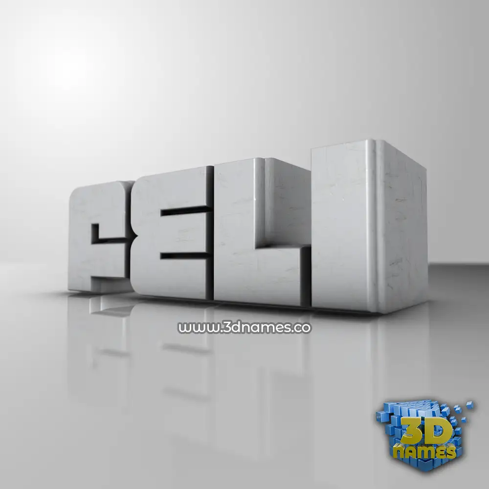 feli in White Metro style - 3D name wallpaper