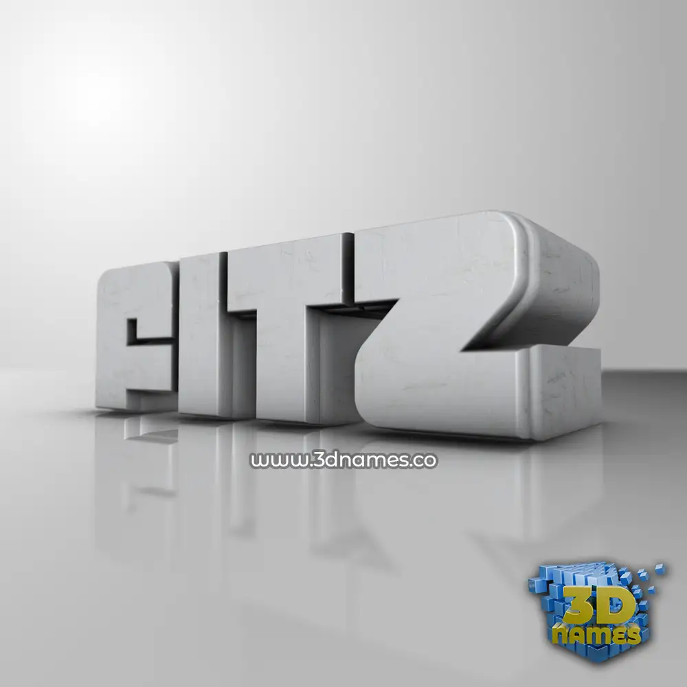 fitz in White Metro style - 3D name wallpaper