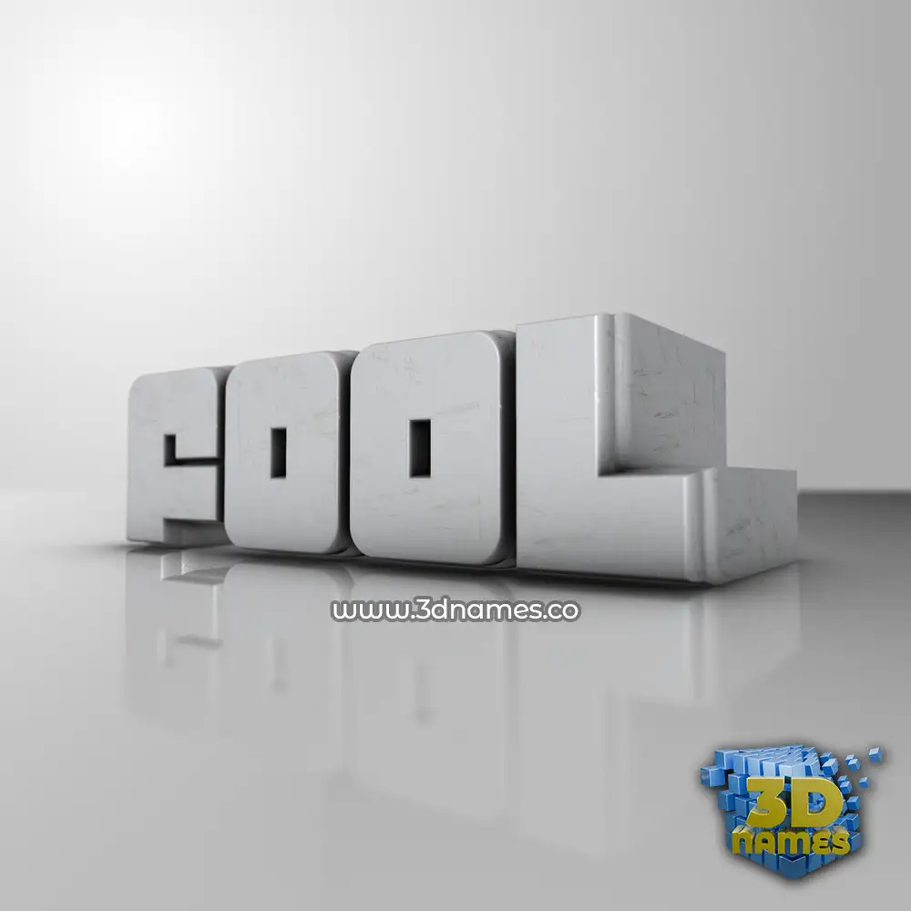 fool in White Metro style - 3D name wallpaper