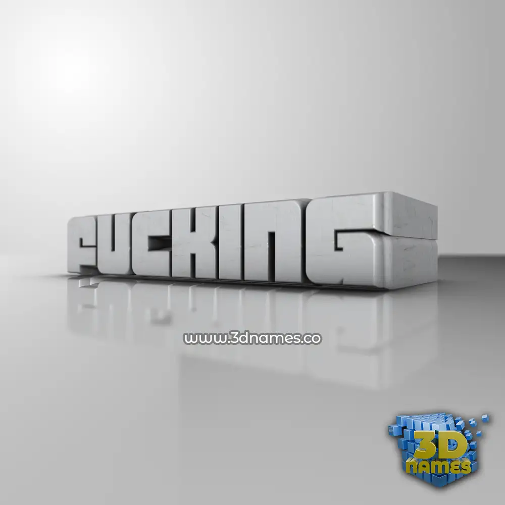 fucking in White Metro style - 3D name wallpaper