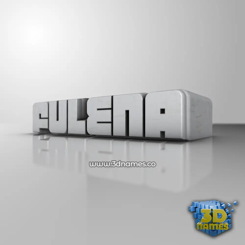 fulena in White Metro style - 3D name wallpaper