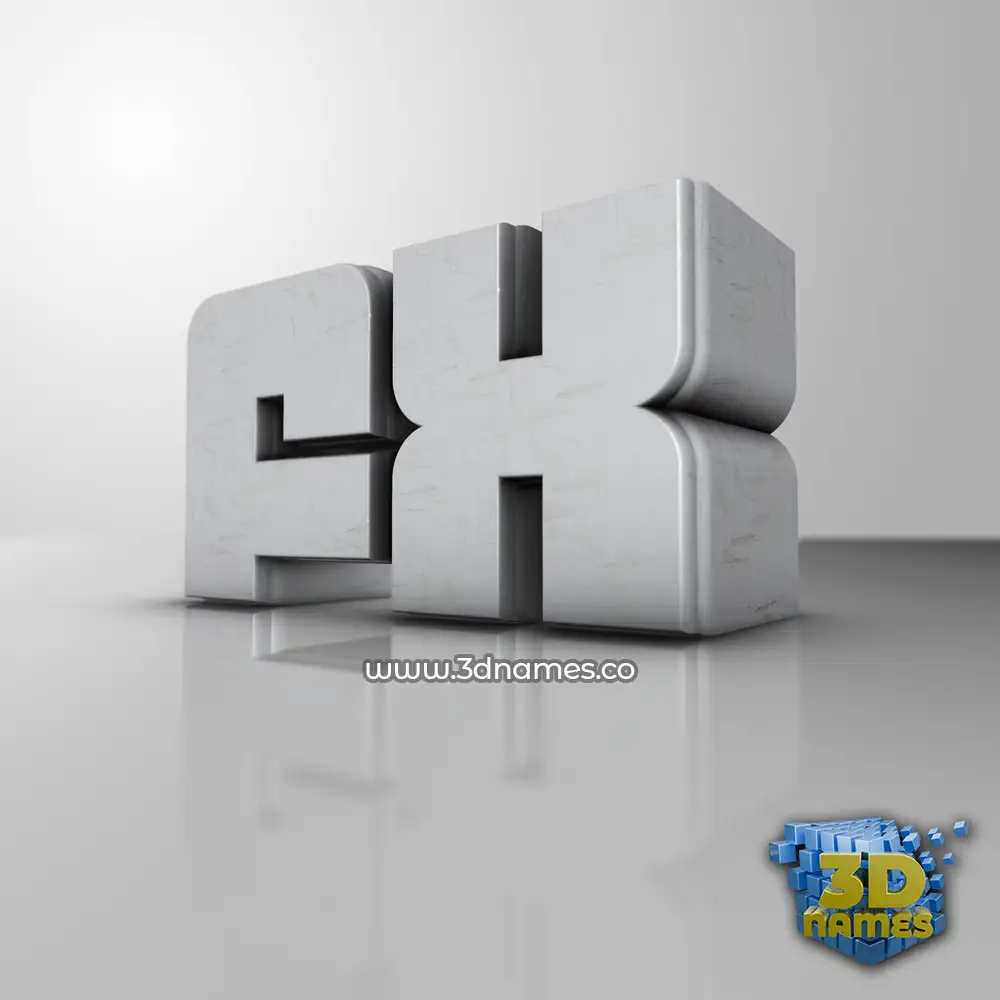 fx in White Metro style - 3D name wallpaper