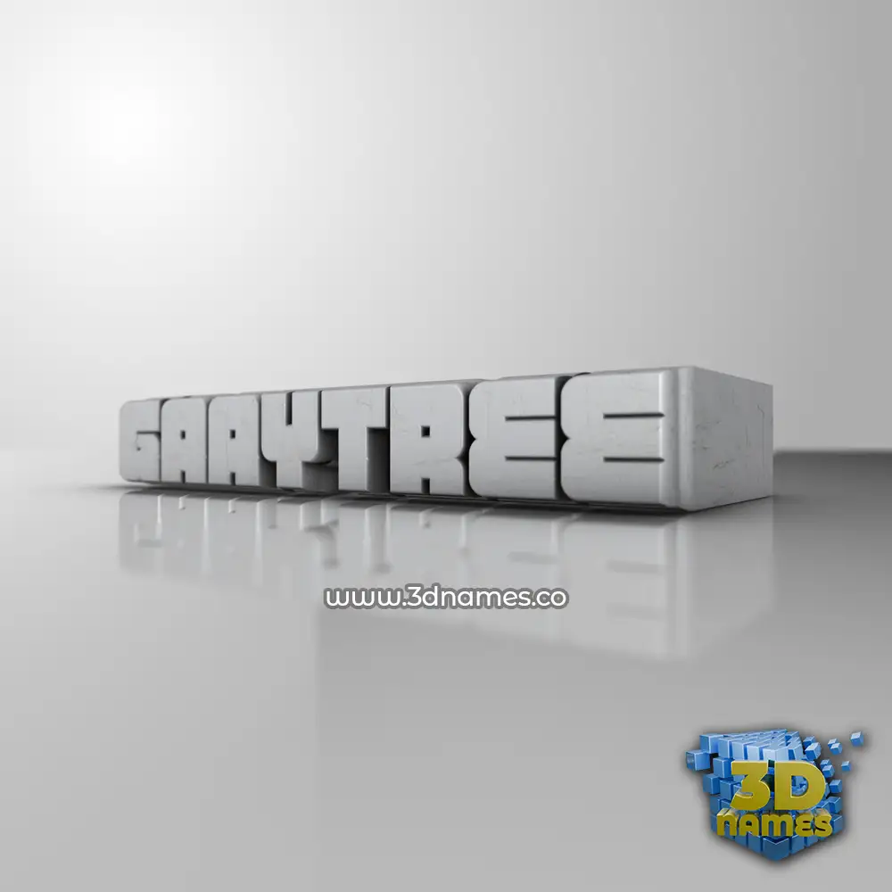 gaaytree in White Metro style - 3D name wallpaper