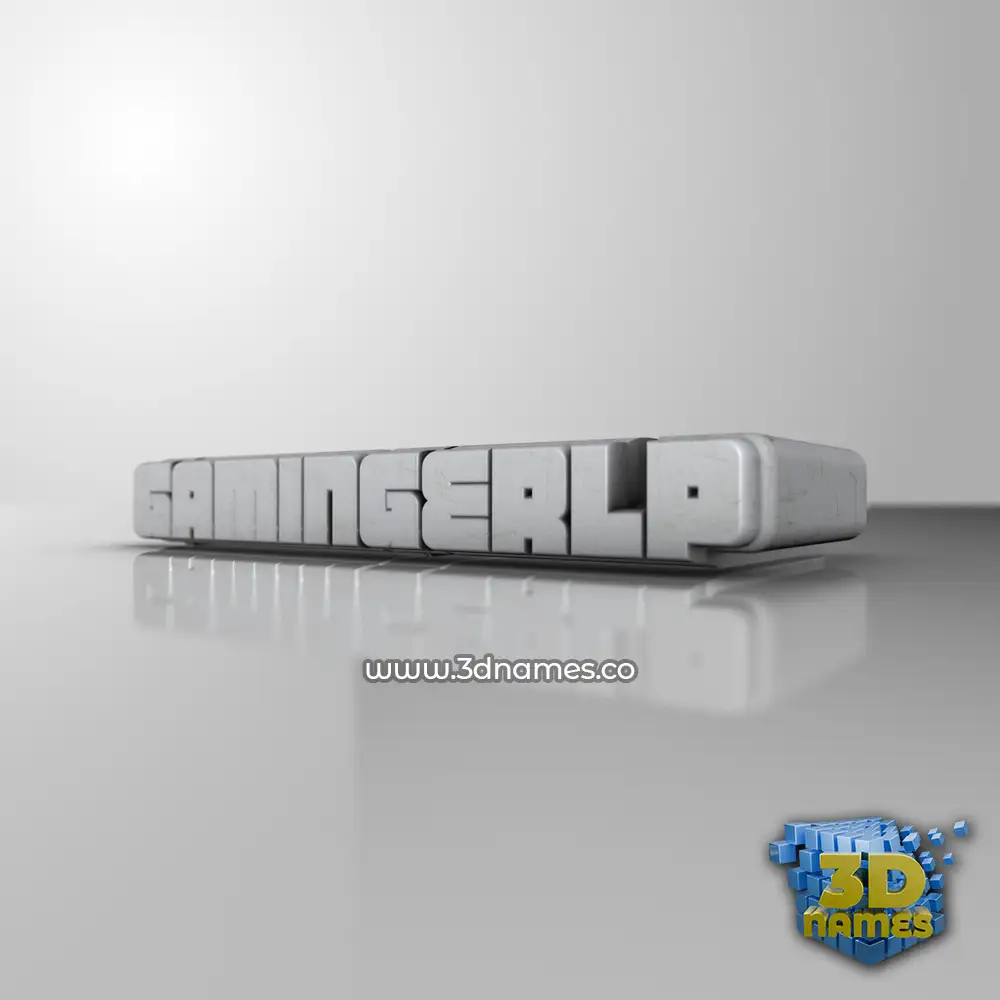 gamingerlp in White Metro style - 3D name wallpaper