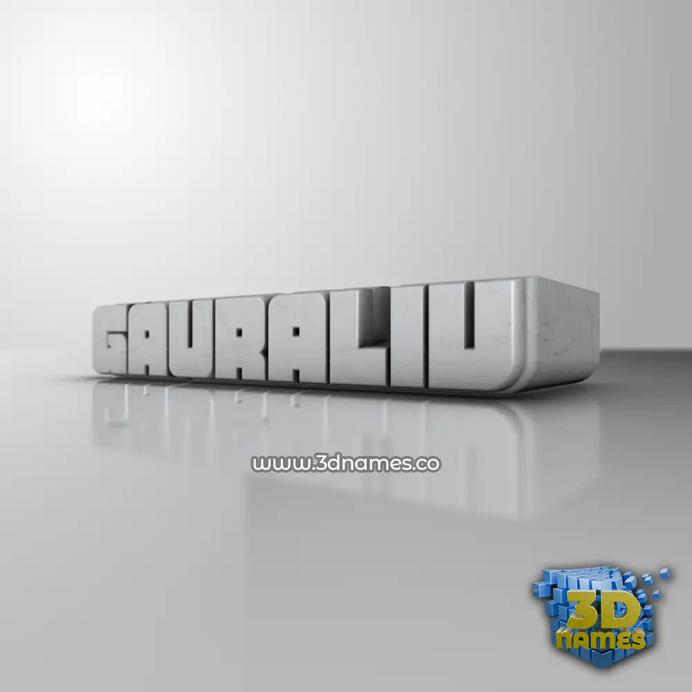 gauraliv in White Metro style - 3D name wallpaper