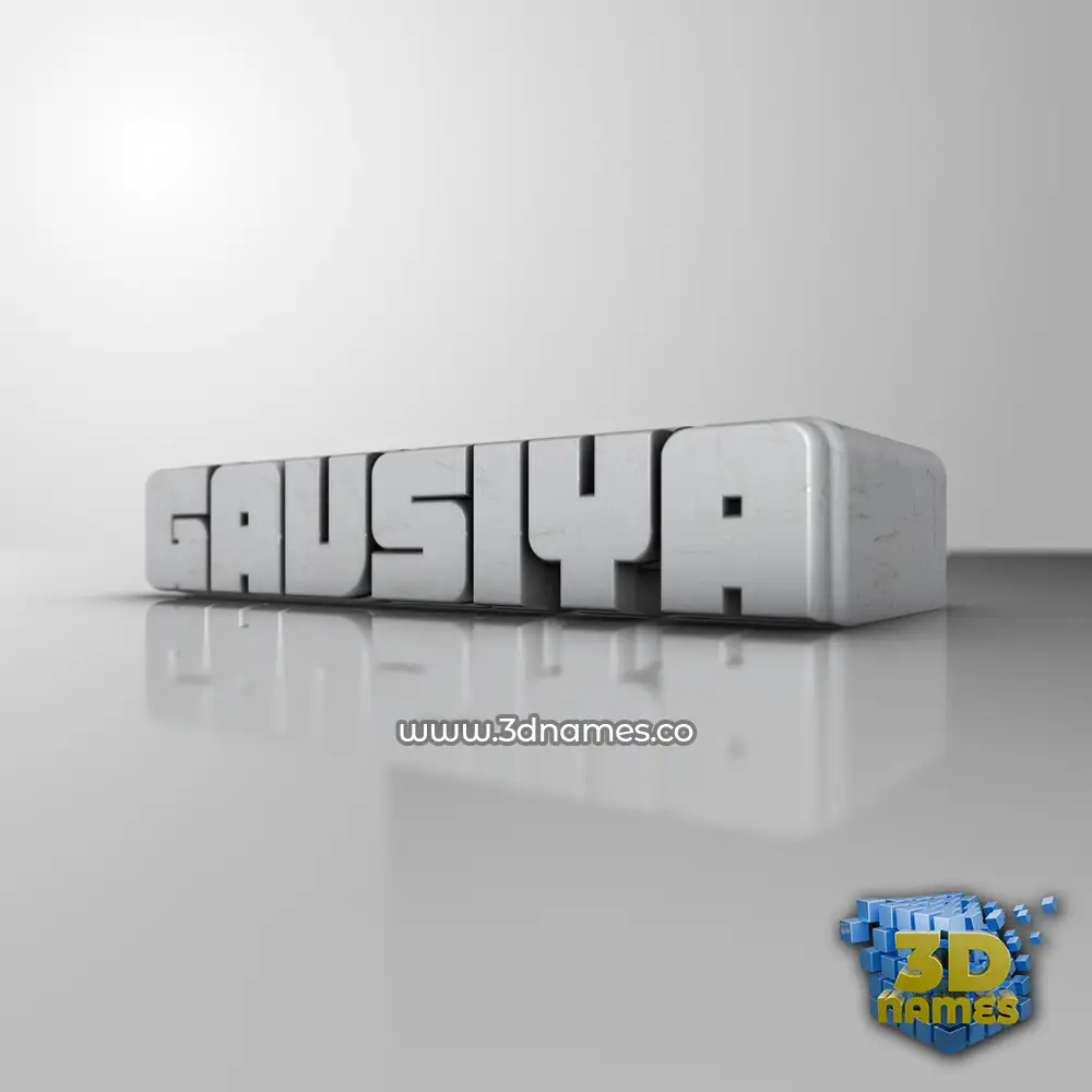 gavsiya in White Metro style - 3D name wallpaper
