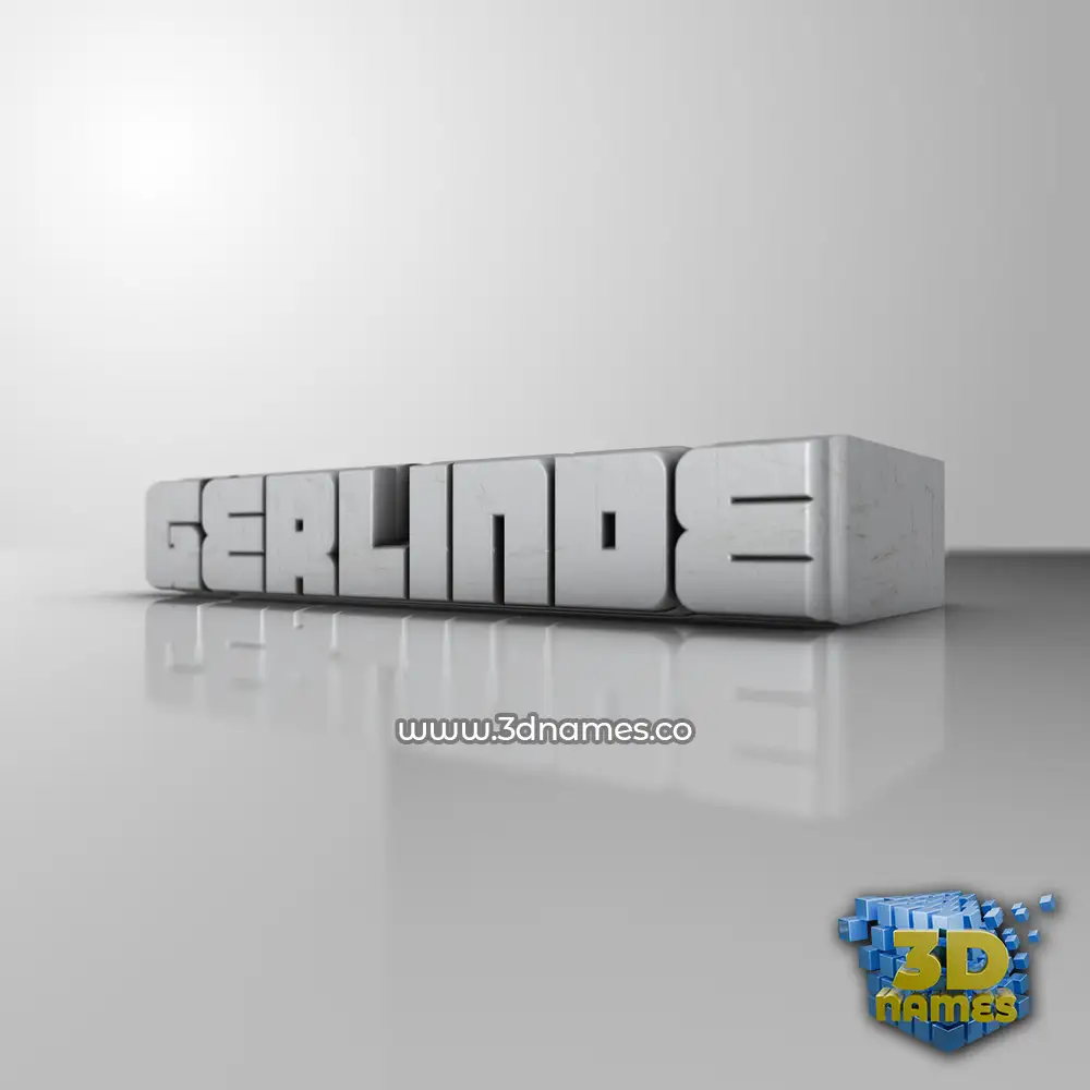 gerlinde in White Metro style - 3D name wallpaper