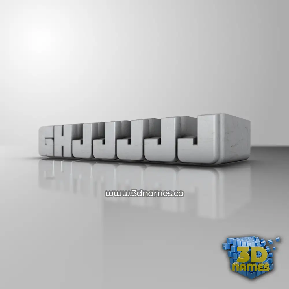 ghjjjjj in White Metro style - 3D name wallpaper