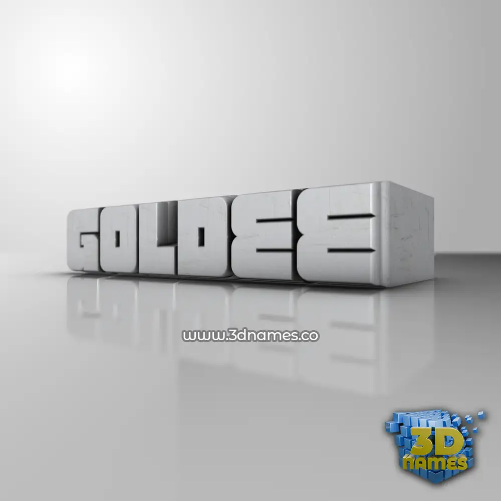 goldee in White Metro style - 3D name wallpaper