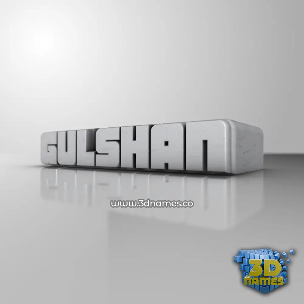 gulshan in White Metro style - 3D name wallpaper