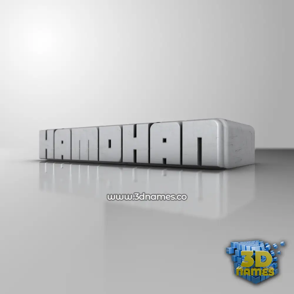 hamdhan in White Metro style - 3D name wallpaper