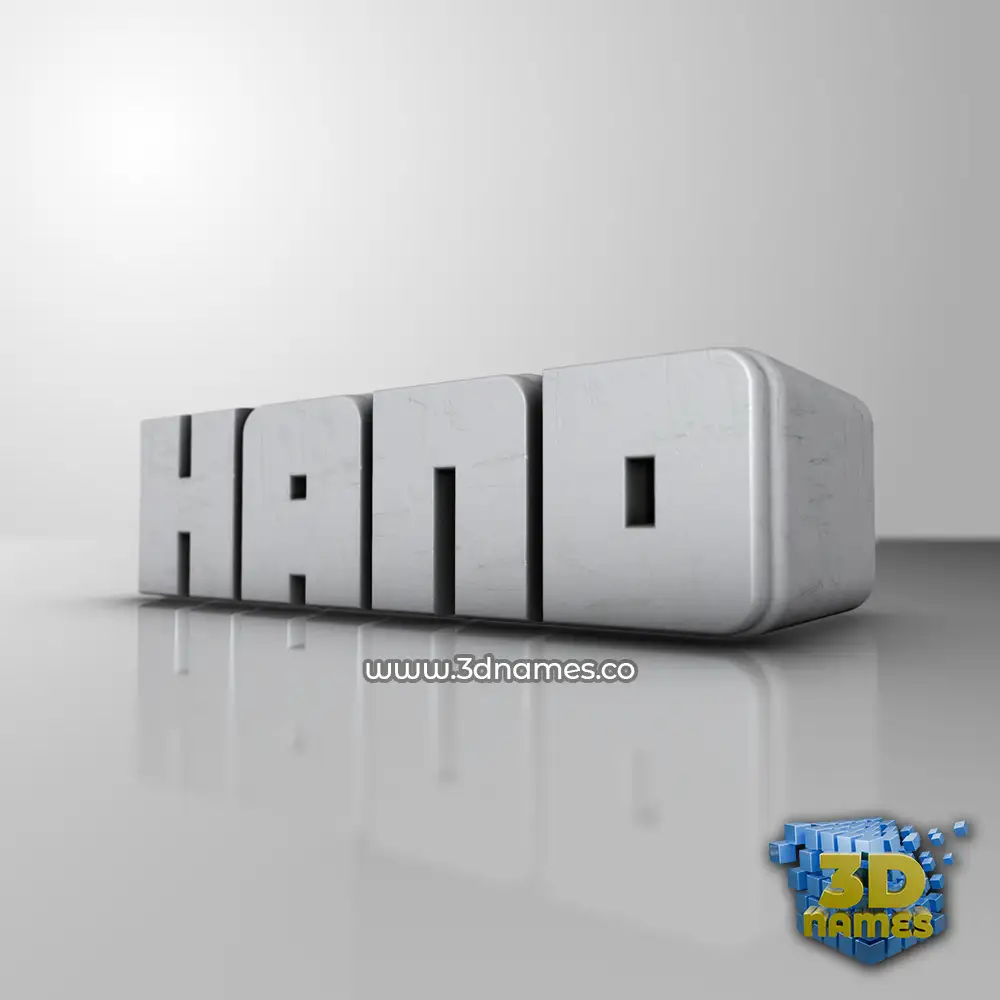 hand in White Metro style - 3D name wallpaper