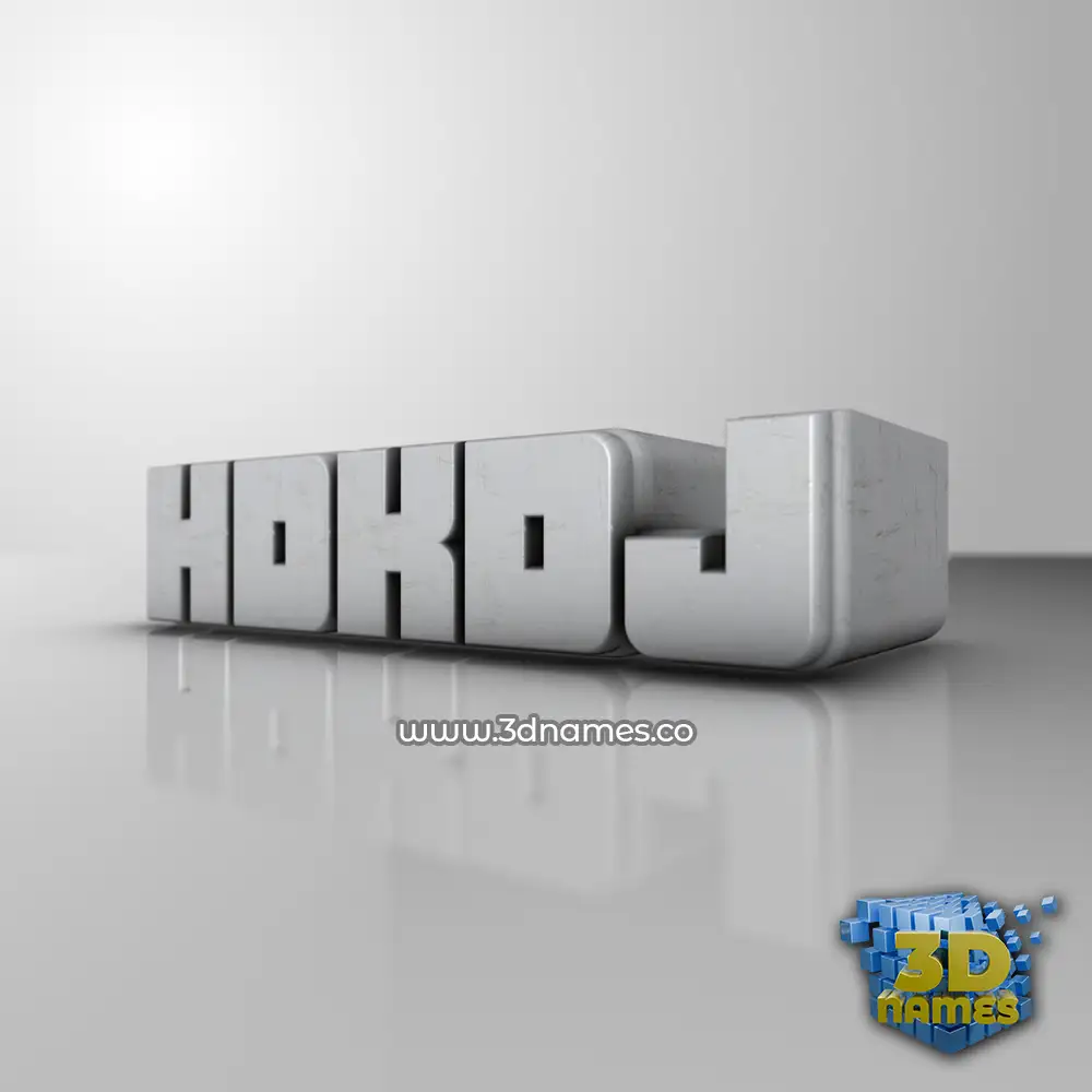 hdkdj in White Metro style - 3D name wallpaper