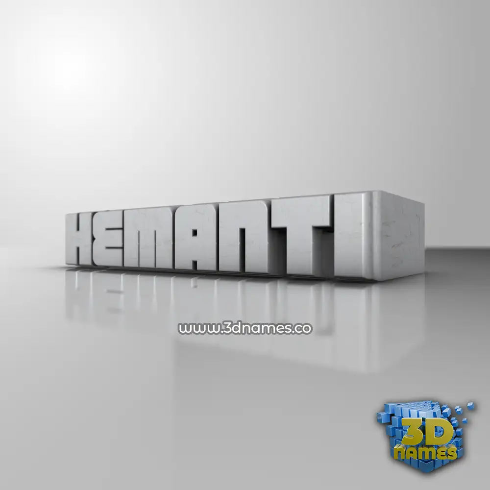 hemanti in White Metro style - 3D name wallpaper