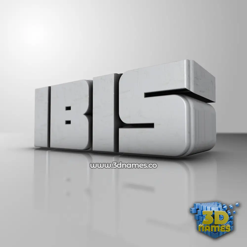 ibis in White Metro style - 3D name wallpaper