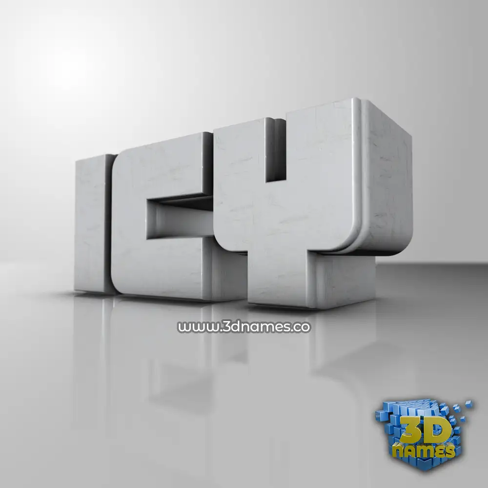 icy in White Metro style - 3D name wallpaper