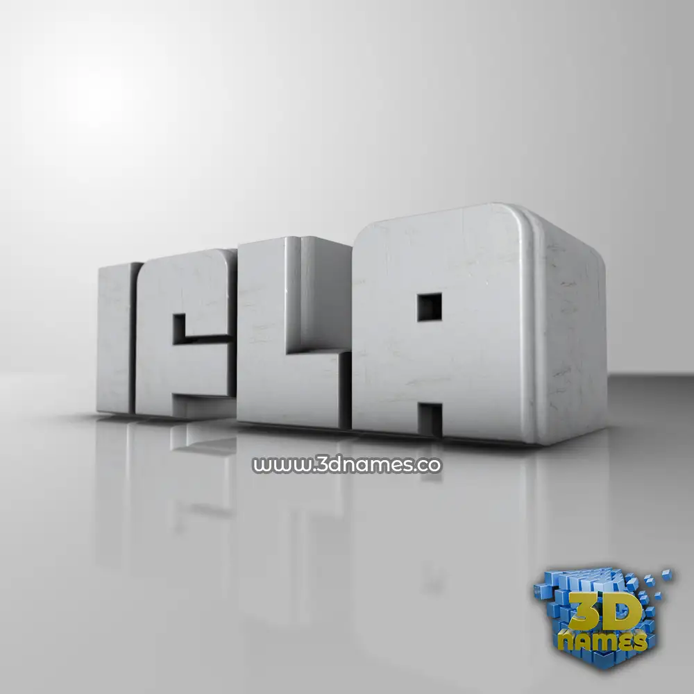 ifla in White Metro style - 3D name wallpaper