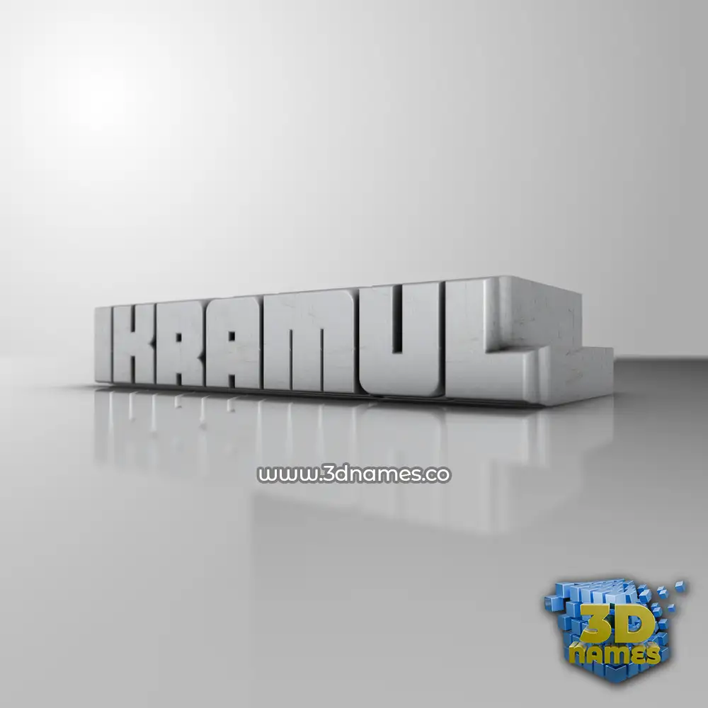 ikramul in White Metro style - 3D name wallpaper