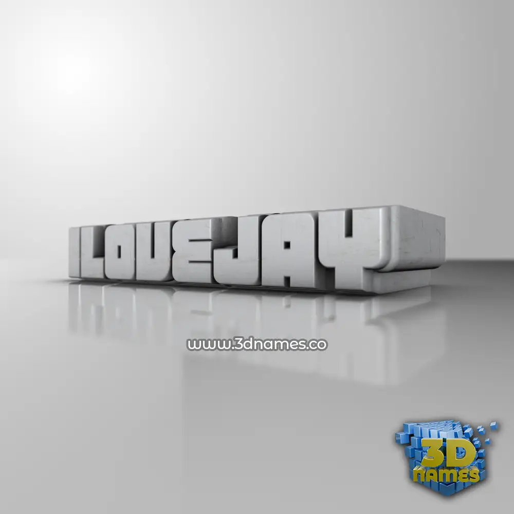 ilovejay in White Metro style - 3D name wallpaper