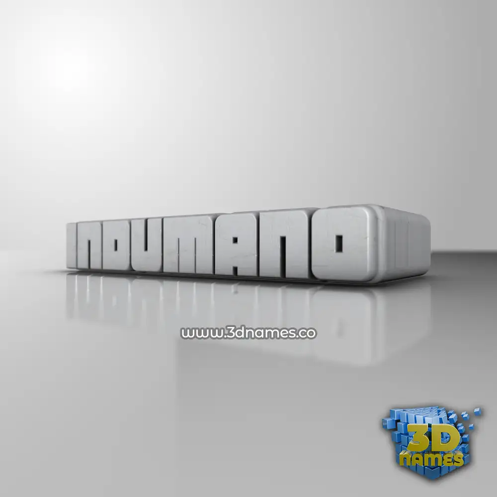 indumano in White Metro style - 3D name wallpaper