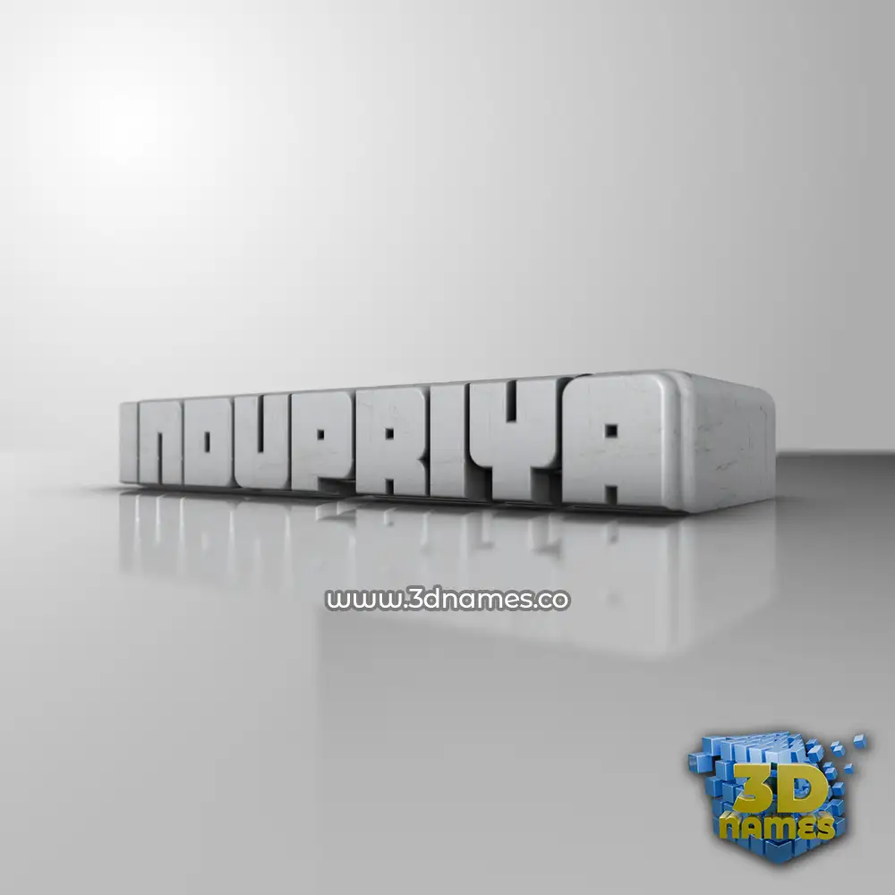 indupriya in White Metro style - 3D name wallpaper