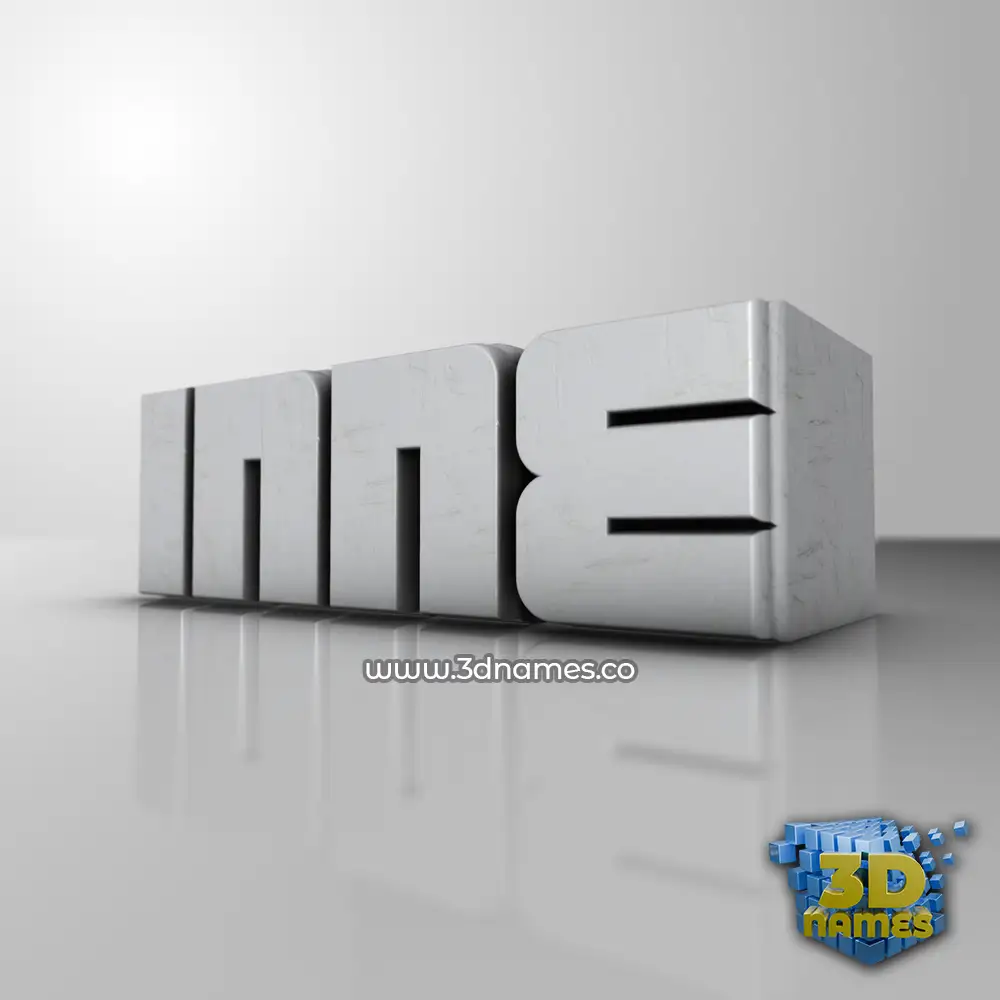 inne in White Metro style - 3D name wallpaper