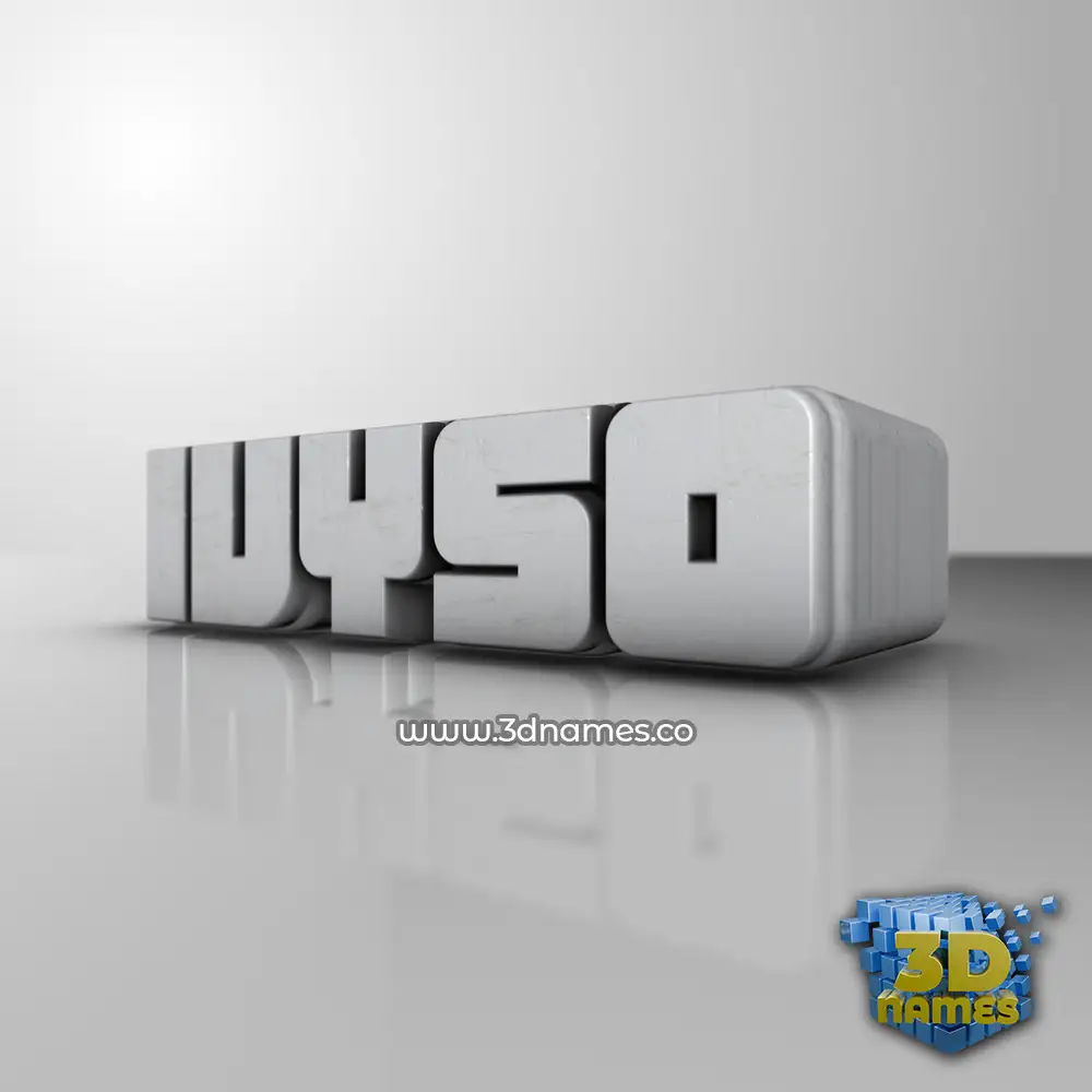 ivyso in White Metro style - 3D name wallpaper