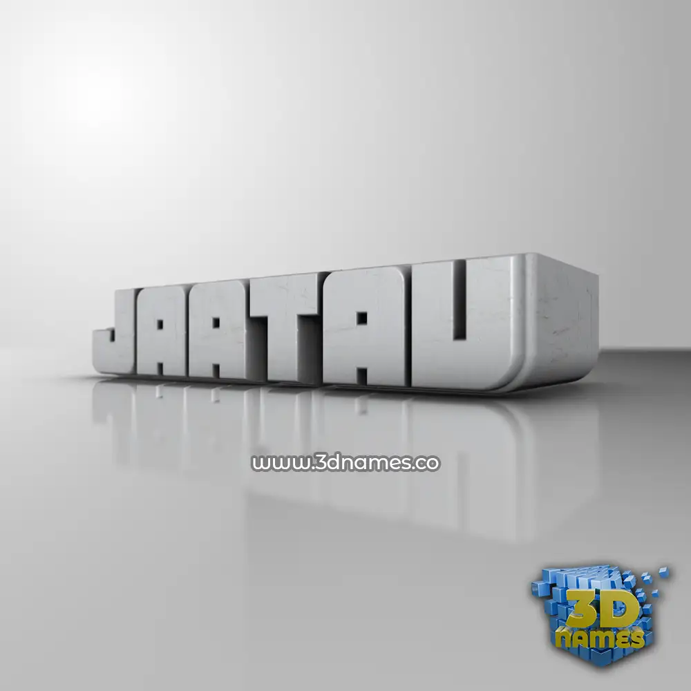 jaatav in White Metro style - 3D name wallpaper