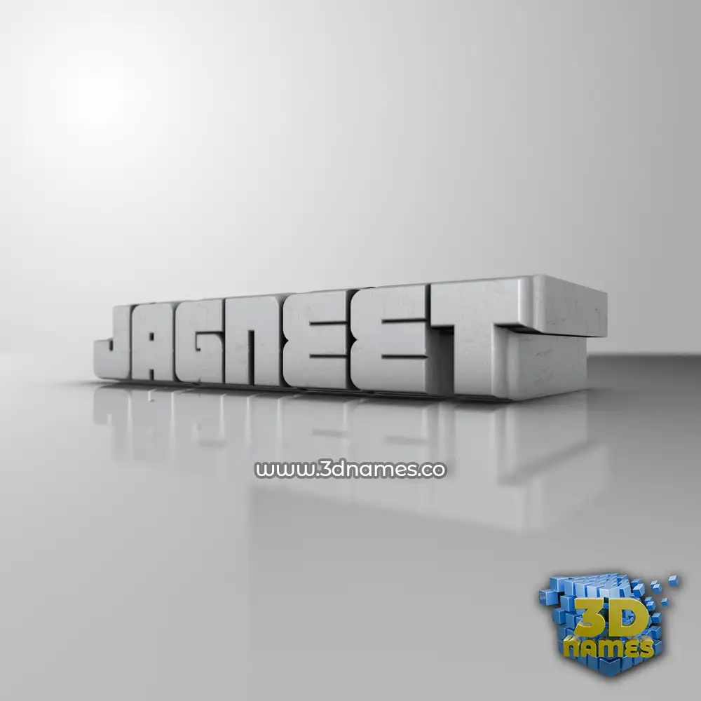 jagneet in White Metro style - 3D name wallpaper