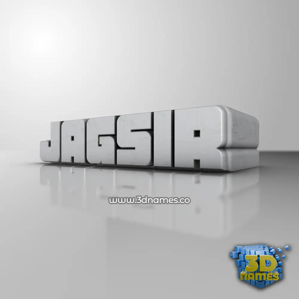 jagsir in White Metro style - 3D name wallpaper