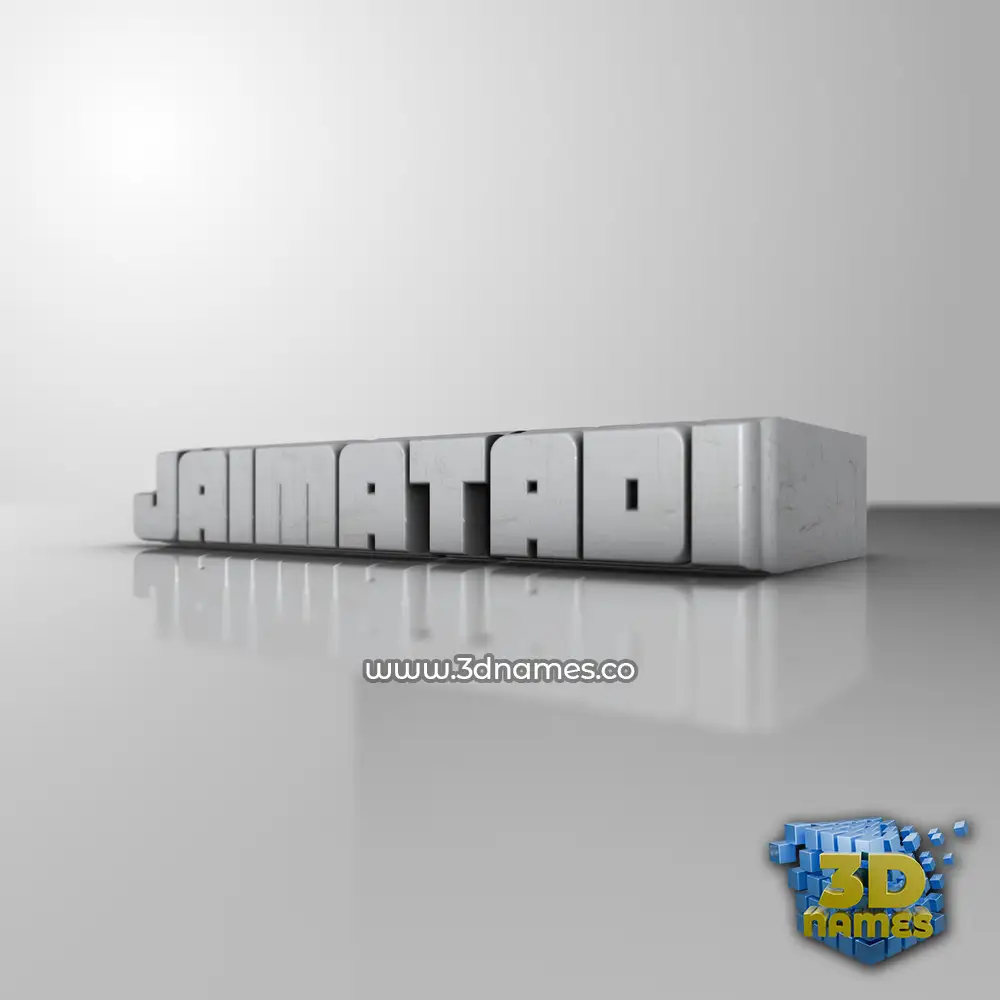 jaimatadi in White Metro style - 3D name wallpaper