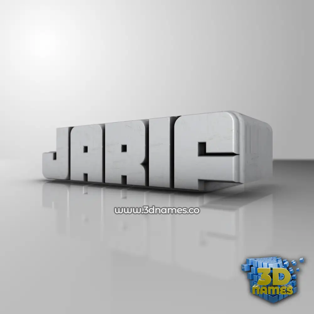 jarif in White Metro style - 3D name wallpaper