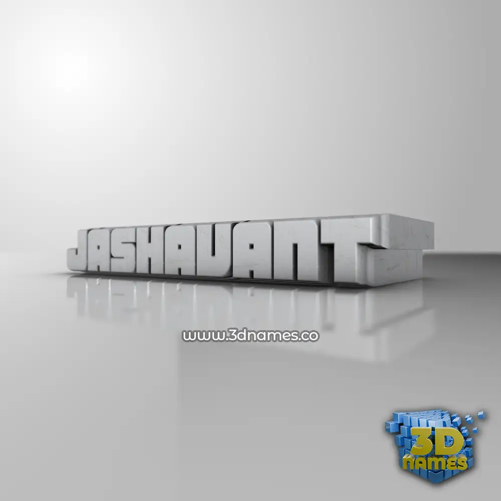 jashavant in White Metro style - 3D name wallpaper