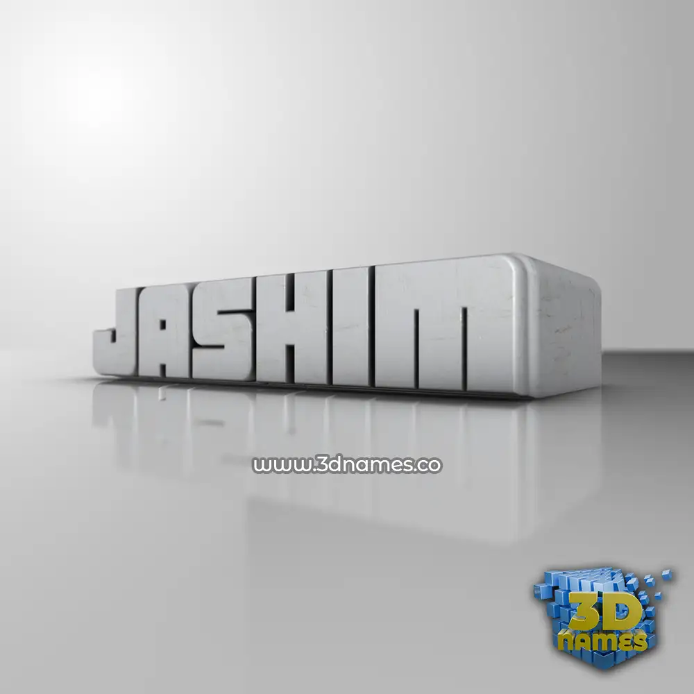 jashim in White Metro style - 3D name wallpaper
