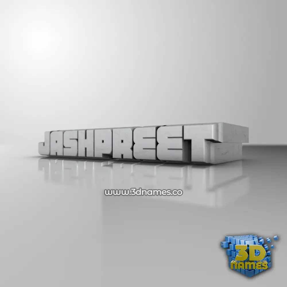 jashpreet in White Metro style - 3D name wallpaper