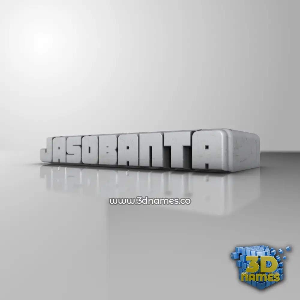 jasobanta in White Metro style - 3D name wallpaper