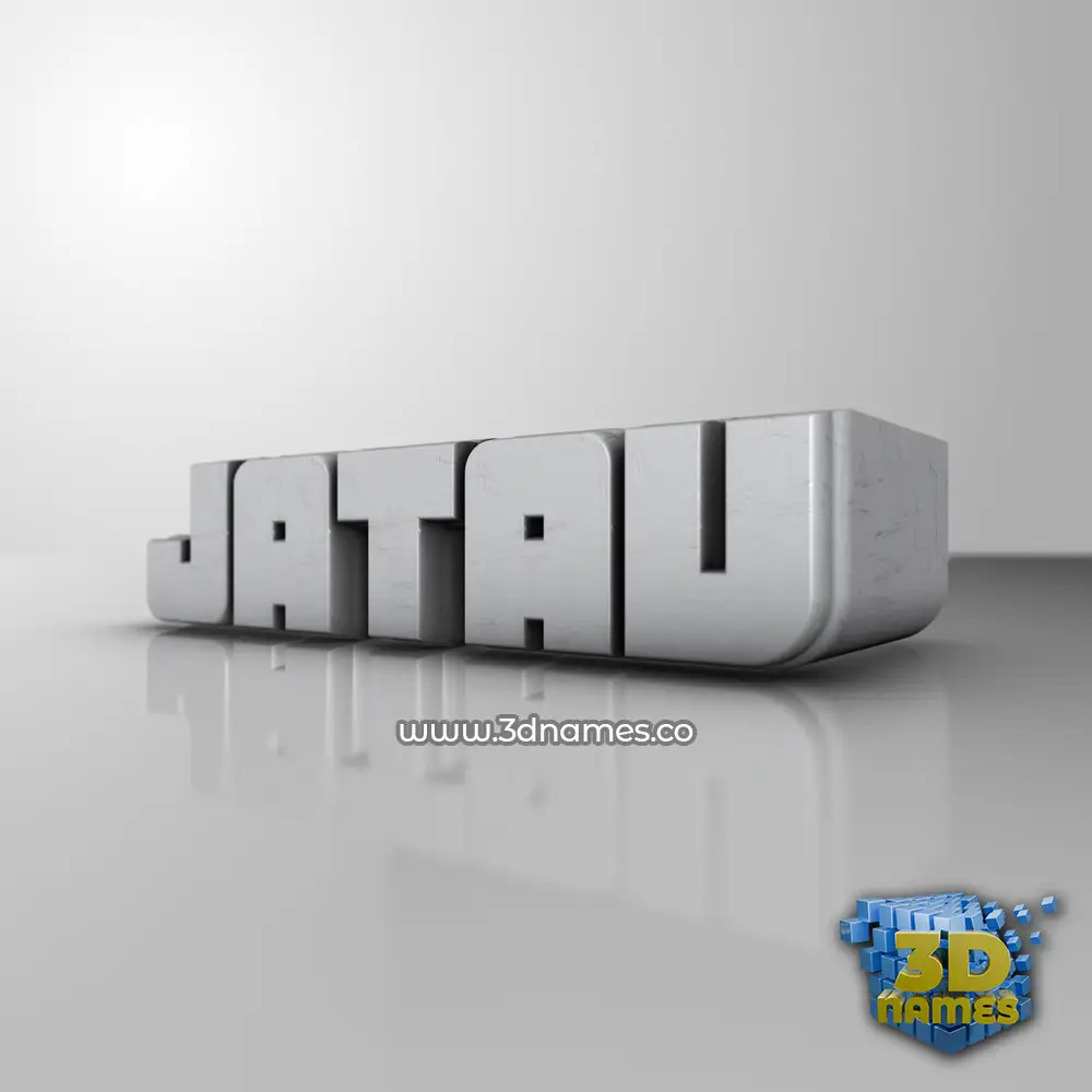 jatav in White Metro style - 3D name wallpaper