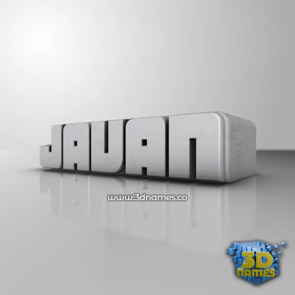 javan in White Metro style - 3D name wallpaper