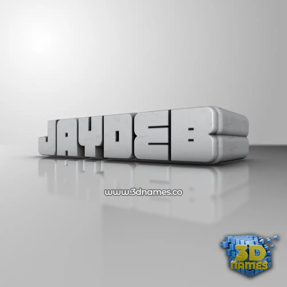 jaydeb in White Metro style - 3D name wallpaper