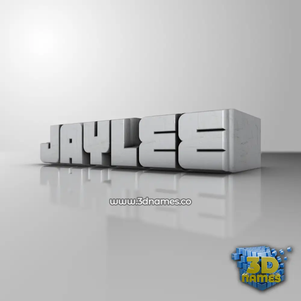 jaylee in White Metro style - 3D name wallpaper