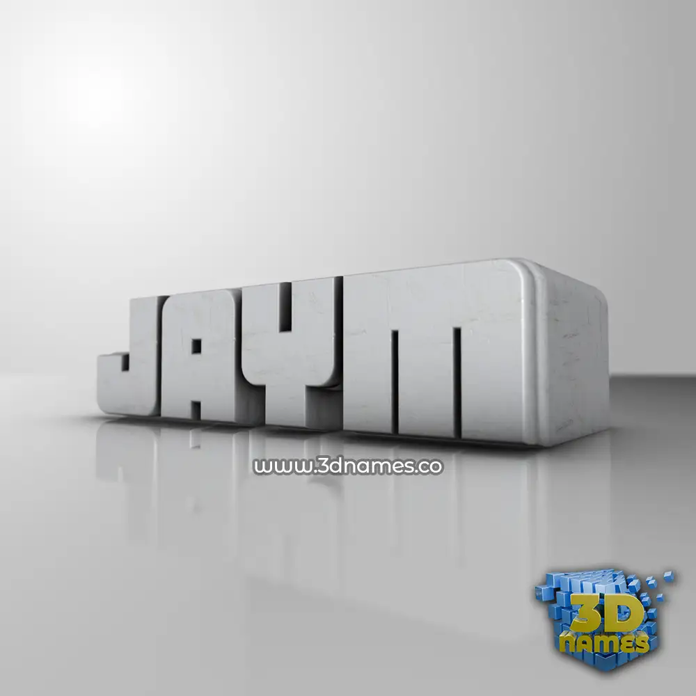 jaym in White Metro style - 3D name wallpaper