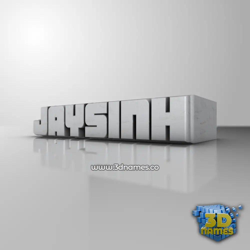 jaysinh in White Metro style - 3D name wallpaper
