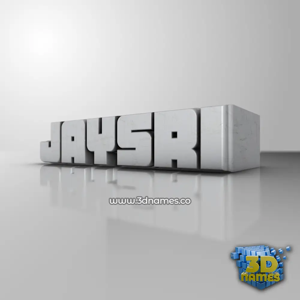 jaysri in White Metro style - 3D name wallpaper