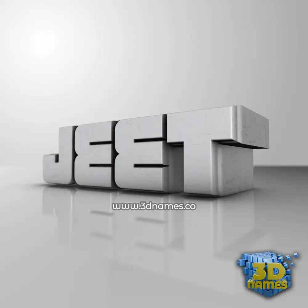 jeet in White Metro style - 3D name wallpaper