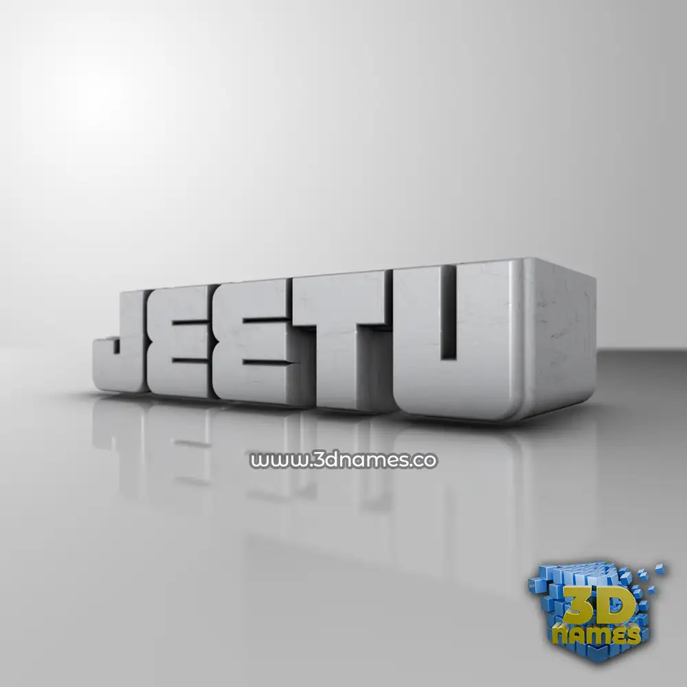 jeetu in White Metro style - 3D name wallpaper