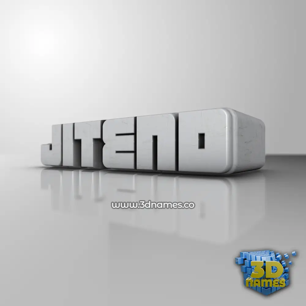 jitend in White Metro style - 3D name wallpaper