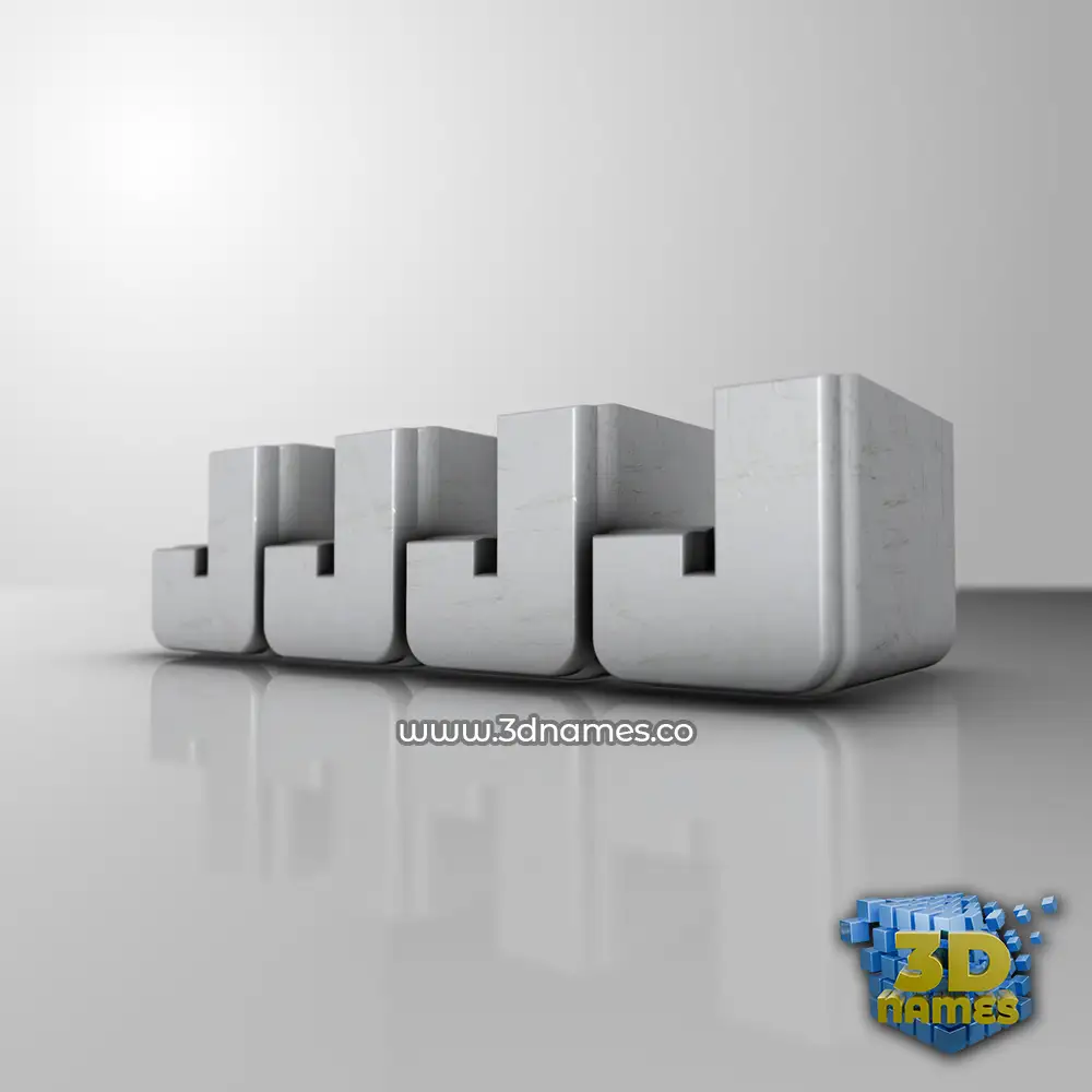 jjjj in White Metro style - 3D name wallpaper