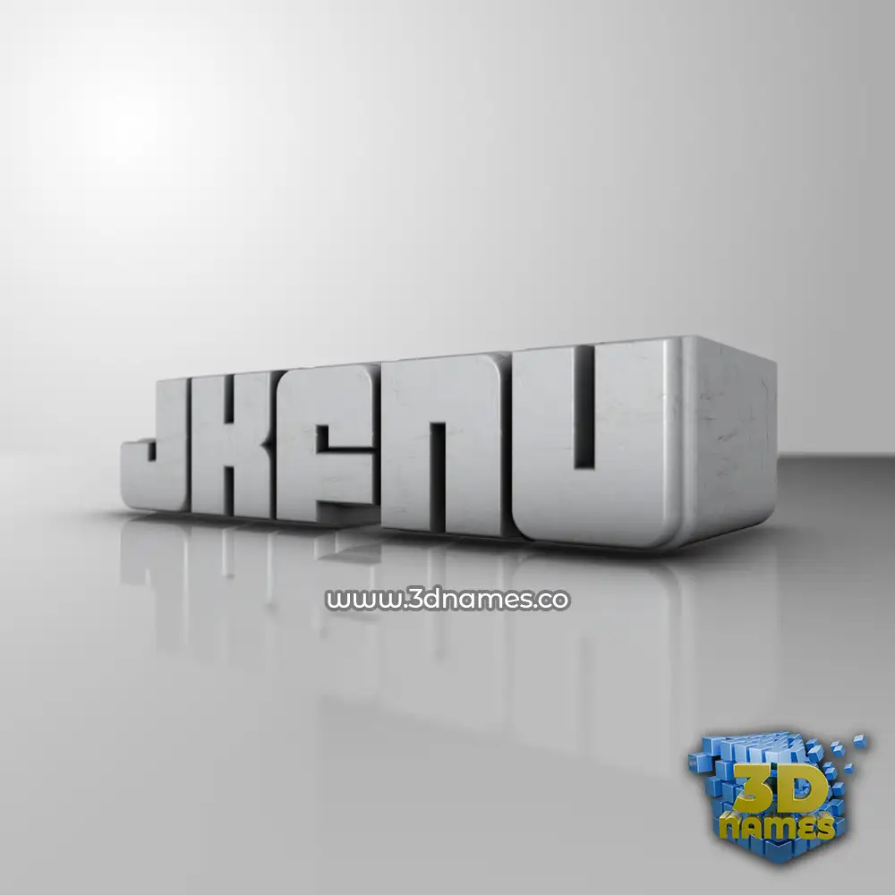 jkfnu in White Metro style - 3D name wallpaper