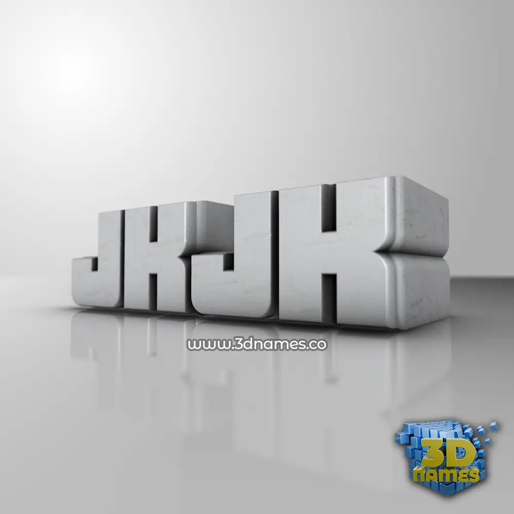 jkjk in White Metro style - 3D name wallpaper