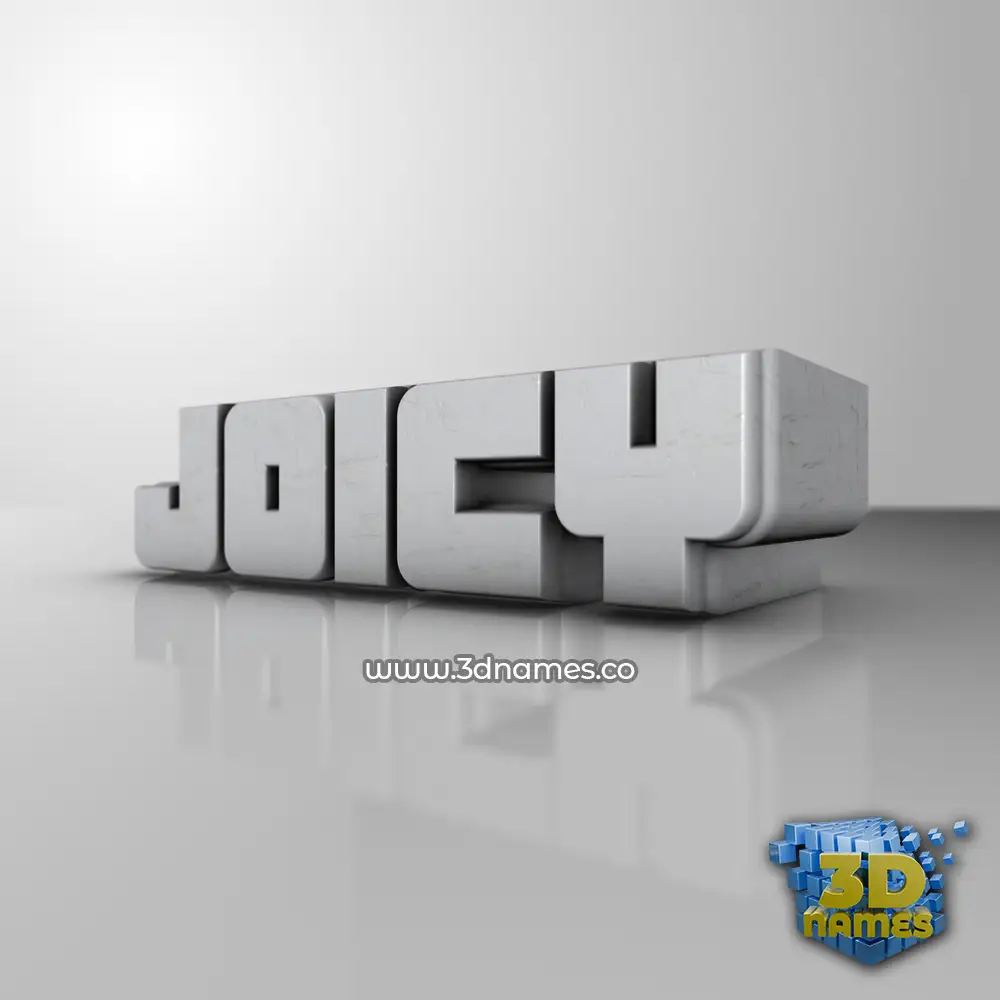 joicy in White Metro style - 3D name wallpaper
